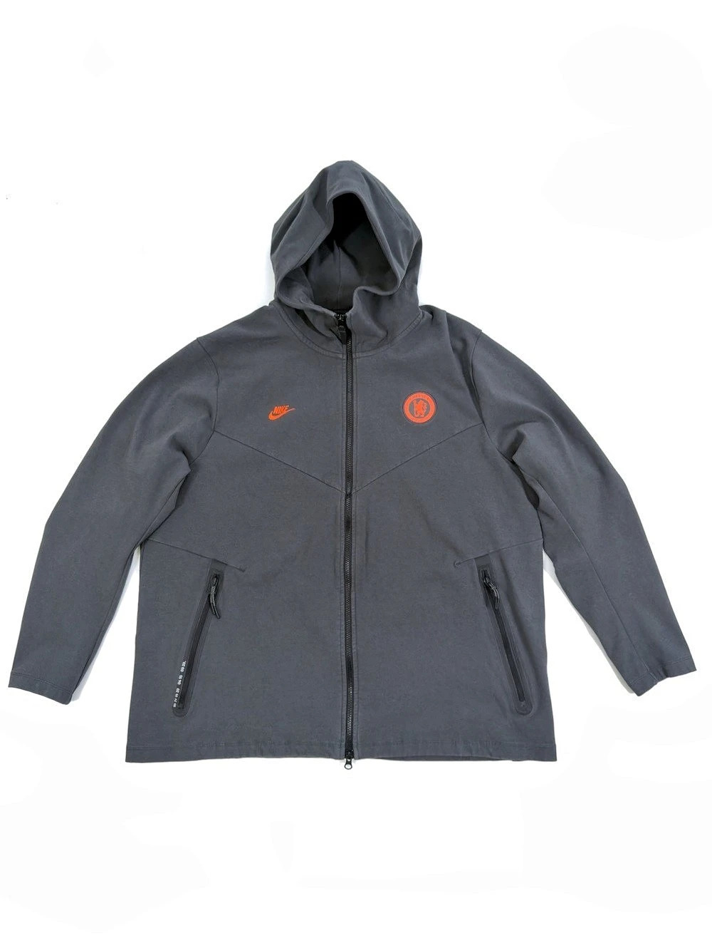 Nike Chelsea FC NSW Tech Pack Full-Zip Hoodie Men's 2XL Gray